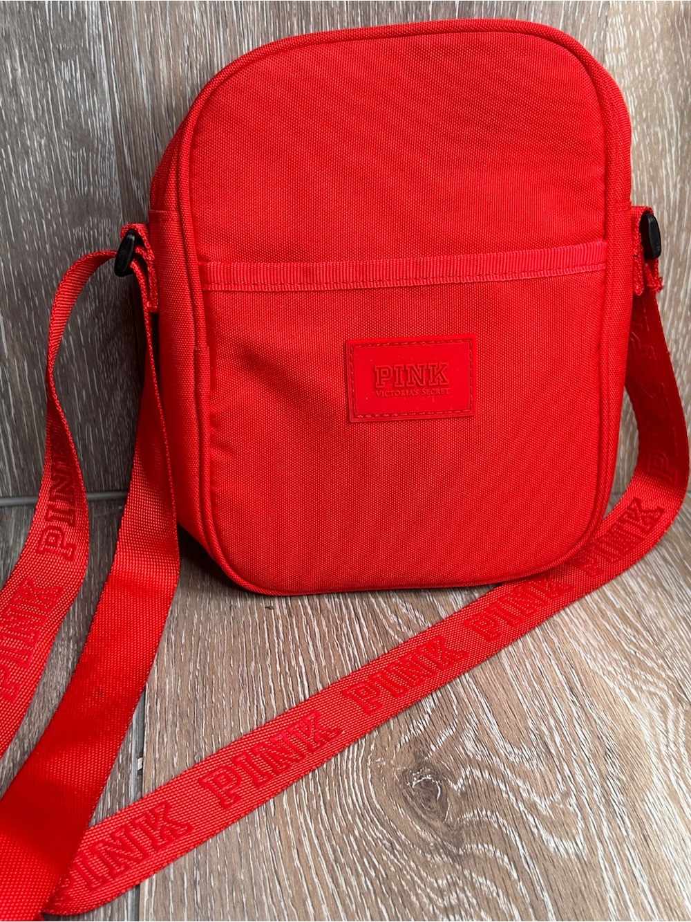 PINK Victoria's Secret Red Crossbody Bag Adjustable Strap Mini Shoulder Bag - Picture 6 of 6